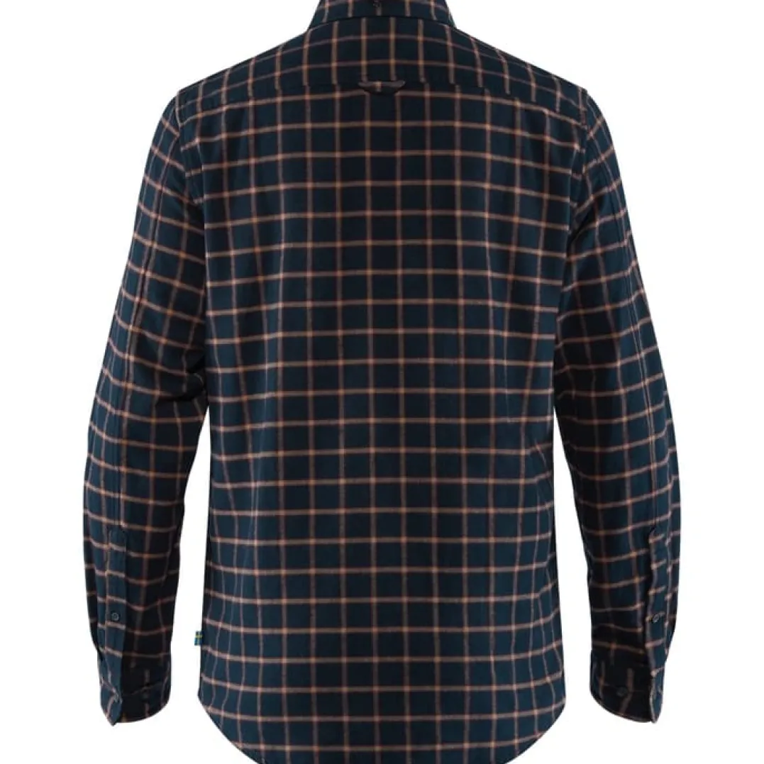 Fjällräven Men's Övik Flannel Shirt Dark Navy