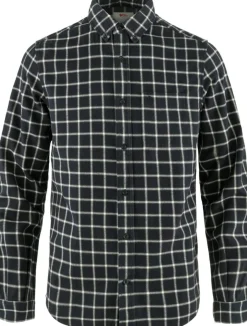 Fjällräven Men's Övik Flannel Shirt Dark Navy-Chalk White