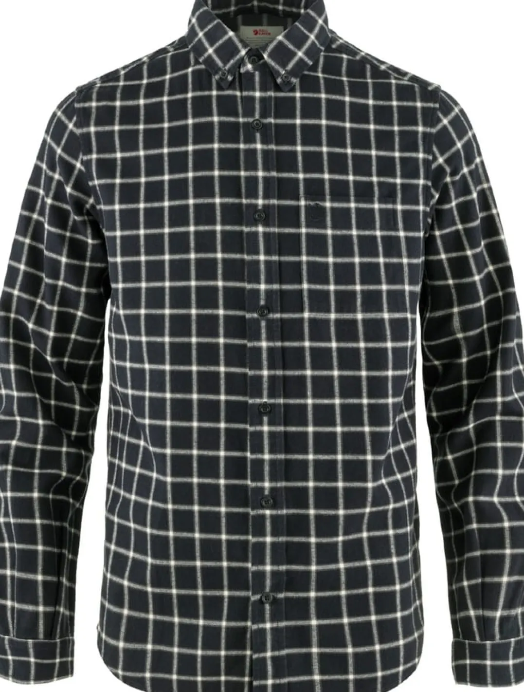 Fjällräven Men's Övik Flannel Shirt Dark Navy-Chalk White