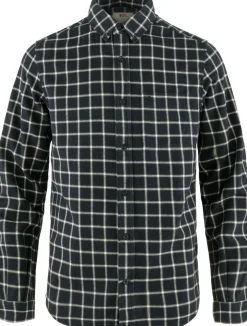 Fjällräven Men's Övik Flannel Shirt Dark Navy-Chalk White
