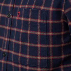 Fjällräven Men's Övik Flannel Shirt Dark Navy-Chalk White