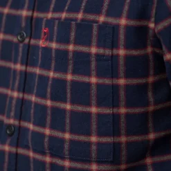 Fjällräven Men's Övik Flannel Shirt Dark Navy-Chalk White