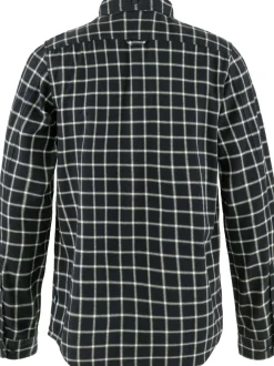 Fjällräven Men's Övik Flannel Shirt Dark Navy-Chalk White
