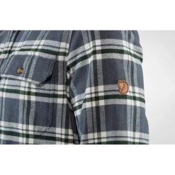 Fjällräven Men's Övik Heavy Flannel Shirt Dark Navy-Buckwheat Brown