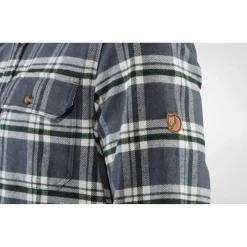 Fjällräven Men's Övik Heavy Flannel Shirt Dark Navy-Buckwheat Brown