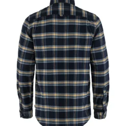 Fjällräven Men's Övik Heavy Flannel Shirt Dark Navy-Buckwheat Brown