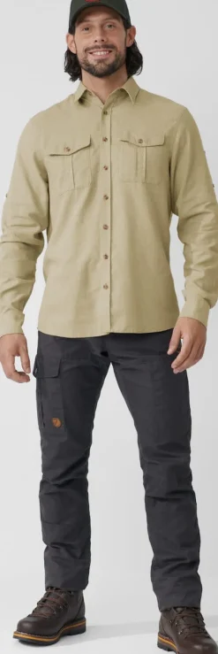 Fjällräven Men's Övik Travel Long Sleeved Shirt Dark Navy