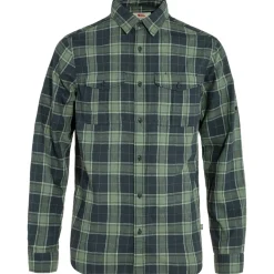Fjällräven Men's Övik Travel Long Sleeved Shirt Dark Navy/Patina Green