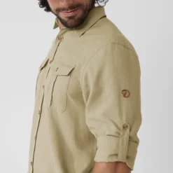 Fjällräven Men's Övik Travel Long Sleeved Shirt Dark Navy/Patina Green