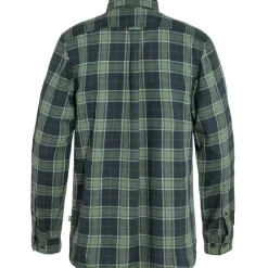 Fjällräven Men's Övik Travel Long Sleeved Shirt Dark Navy/Patina Green