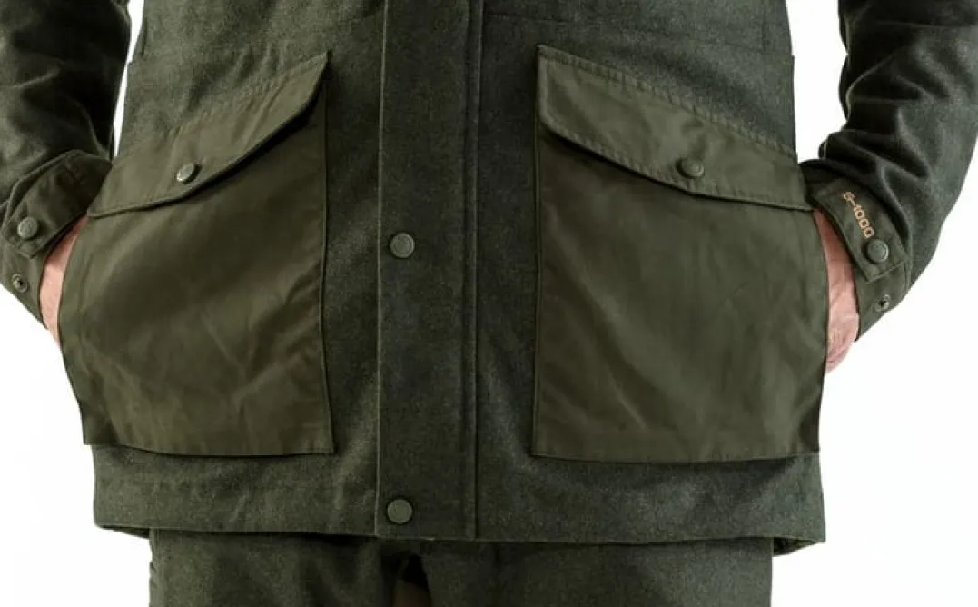 Fjällräven Men's Värmland Wool Jacket Dark Olive/Dark Olive