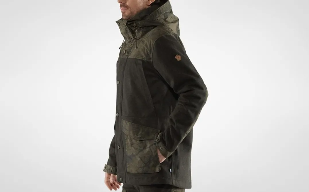 Fjällräven Men's Värmland Wool Jacket Dark Olive/Dark Olive