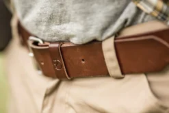 Fjällräven Singi Belt 4 cm Leather Brown
