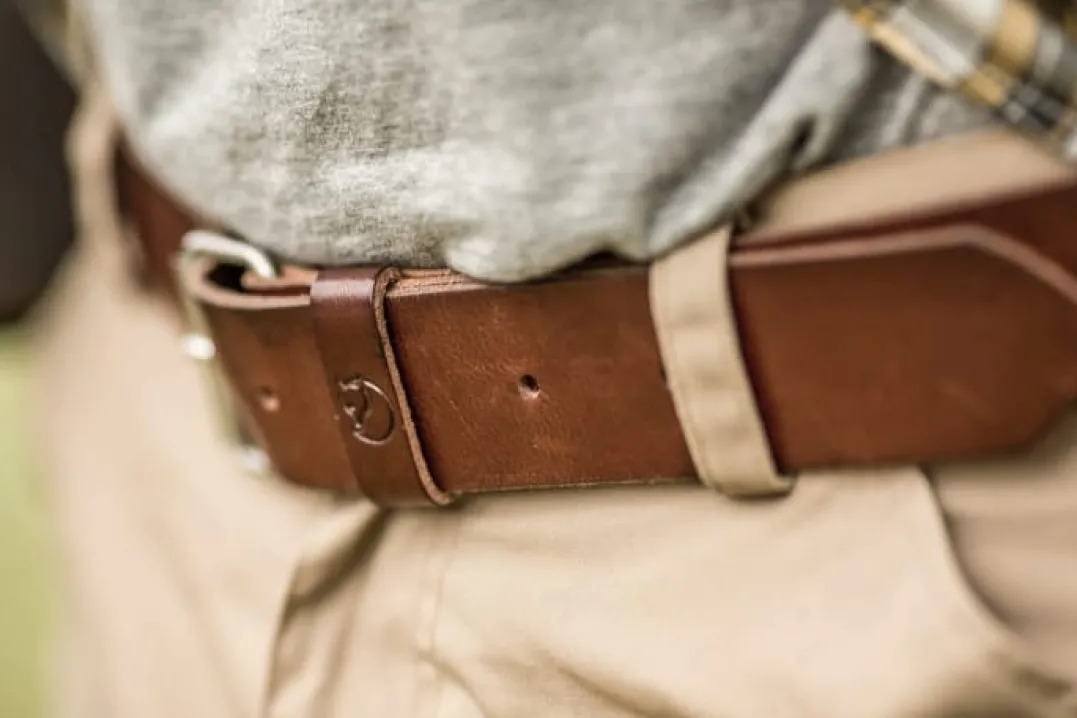 Fjällräven Singi Belt 4 cm Leather Brown