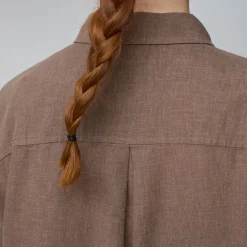 Fjällräven Övik Hemp Camp Shirt Ss W Dark Grey