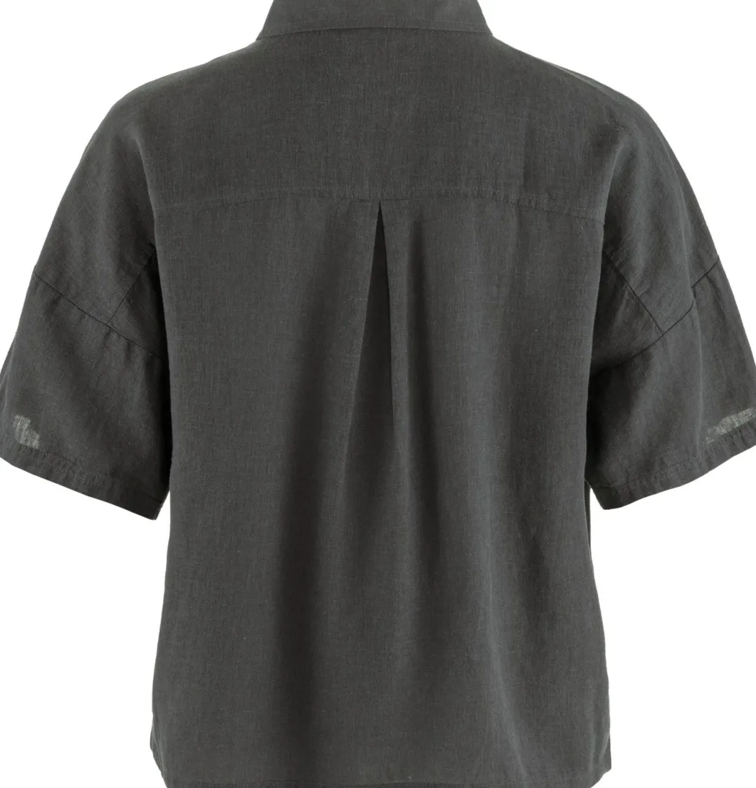 Fjällräven Övik Hemp Camp Shirt Ss W Dark Grey