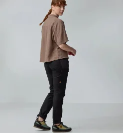 Fjällräven Övik Hemp Camp Shirt Ss W Dark Grey