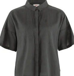 Fjällräven Övik Hemp Camp Shirt Ss W Dark Grey