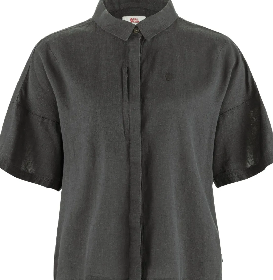Fjällräven Övik Hemp Camp Shirt Ss W Dark Grey