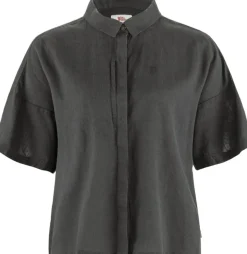 Fjällräven Övik Hemp Camp Shirt Ss W Dark Grey