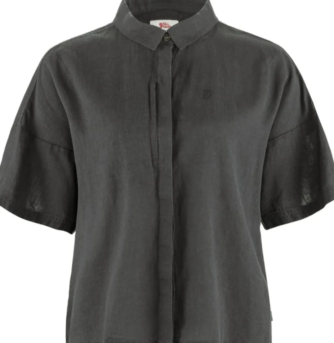 Fjällräven Övik Hemp Camp Shirt Ss W Dark Grey