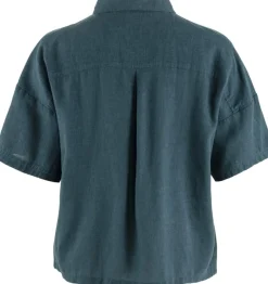 Fjällräven Övik Hemp Camp Shirt Ss W Mountain Blue
