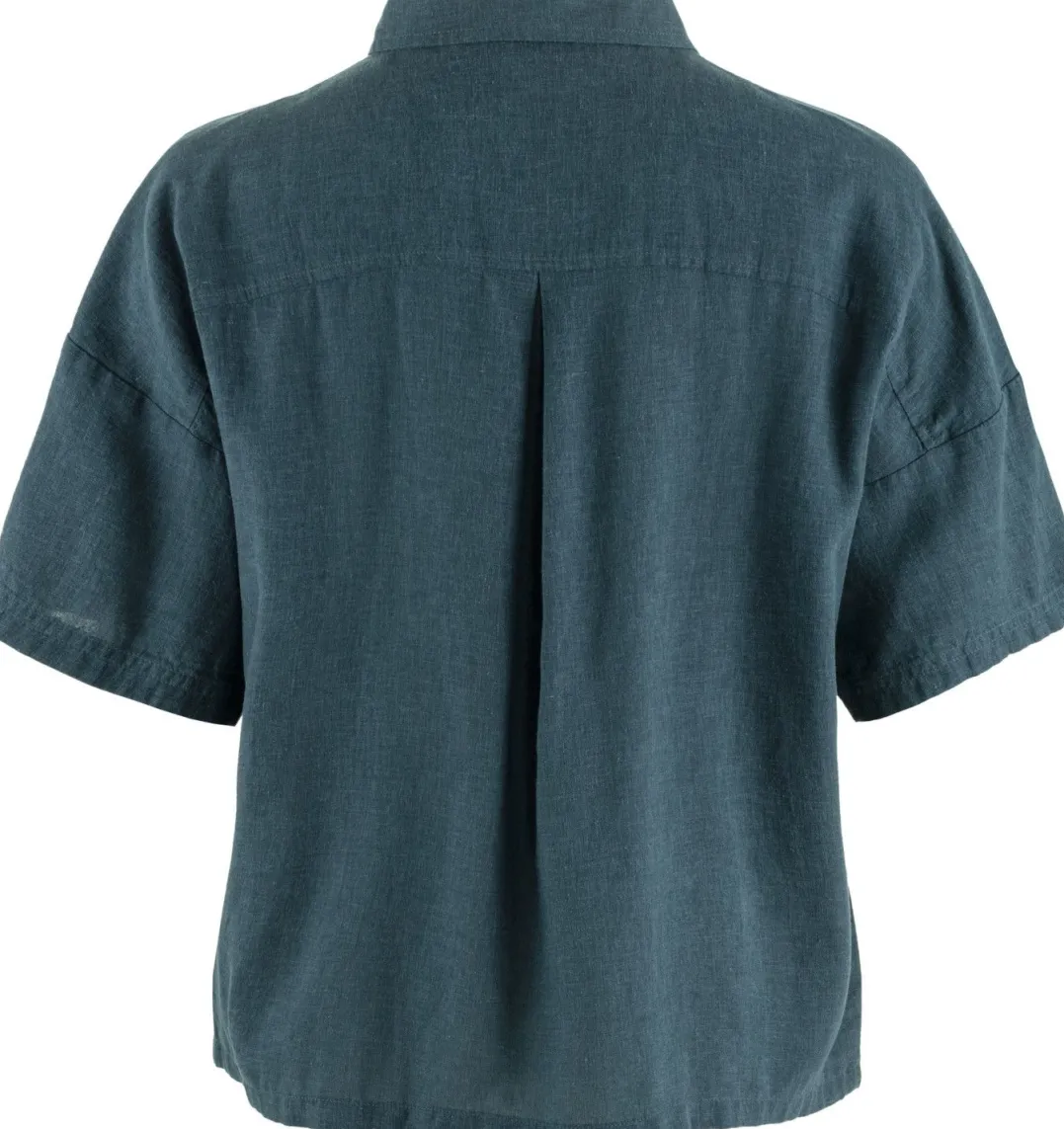 Fjällräven Övik Hemp Camp Shirt Ss W Mountain Blue