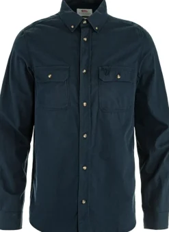 Fjällräven Övik Lite Flannel Shirt M Dark Navy