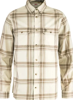Fjällräven Övik Lite Flannel Shirt M Chalk White-fossil