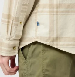 Fjällräven Övik Lite Flannel Shirt M Chalk White-fossil