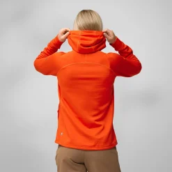 Fjällräven Women's Abisko Grid Fleece Hoodie Dusty Rose