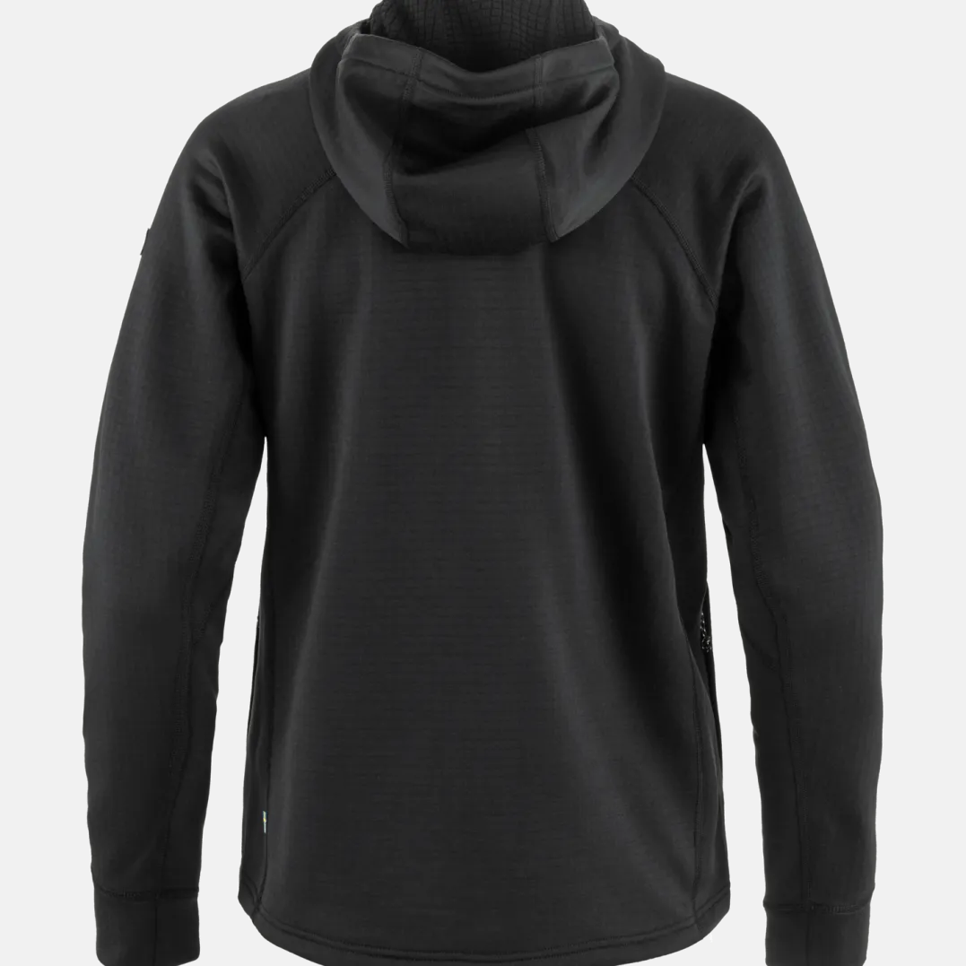 Fjällräven Women's Abisko Grid Fleece Hoodie Black