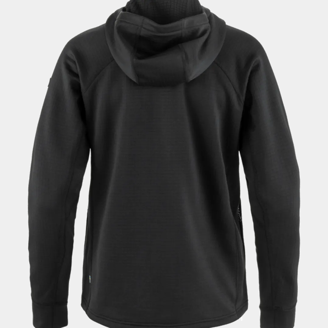 Fjällräven Women's Abisko Grid Fleece Hoodie Black