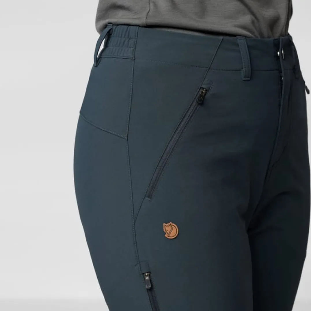 Fjällräven Women's Abisko Trail Stretch Trousers Dark Navy
