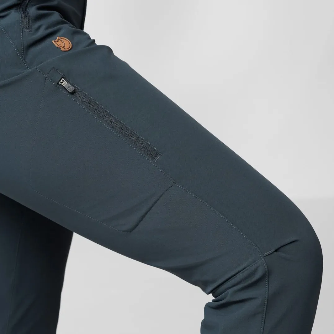 Fjällräven Women's Abisko Trail Stretch Trousers Dark Navy
