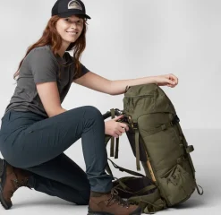 Fjällräven Women's Abisko Trail Stretch Trousers Suede Brown