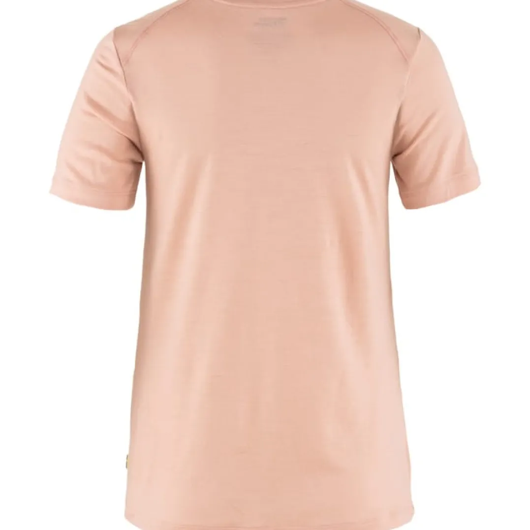 Fjällräven Women's Abisko Wool Fox SS Chalk Rose-Port