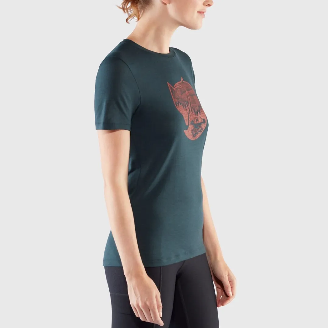 Fjällräven Women's Abisko Wool Fox SS Chalk Rose-Port
