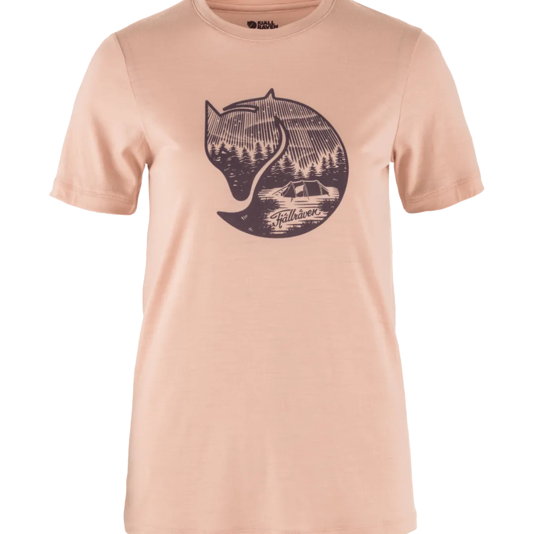Fjällräven Women's Abisko Wool Fox SS Chalk Rose-Port
