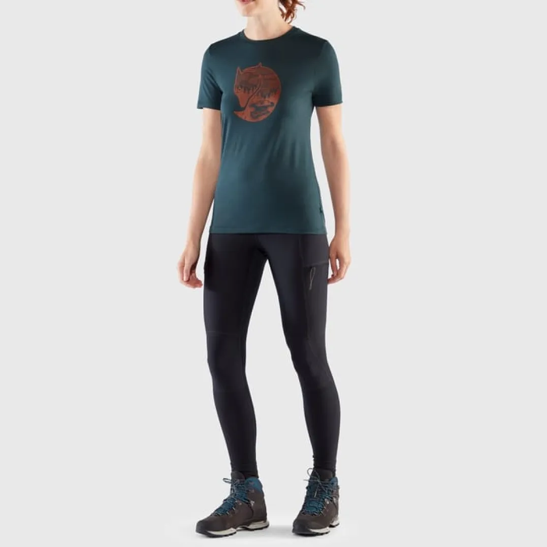 Fjällräven Women's Abisko Wool Fox SS Patina Green/Terracotta Brown