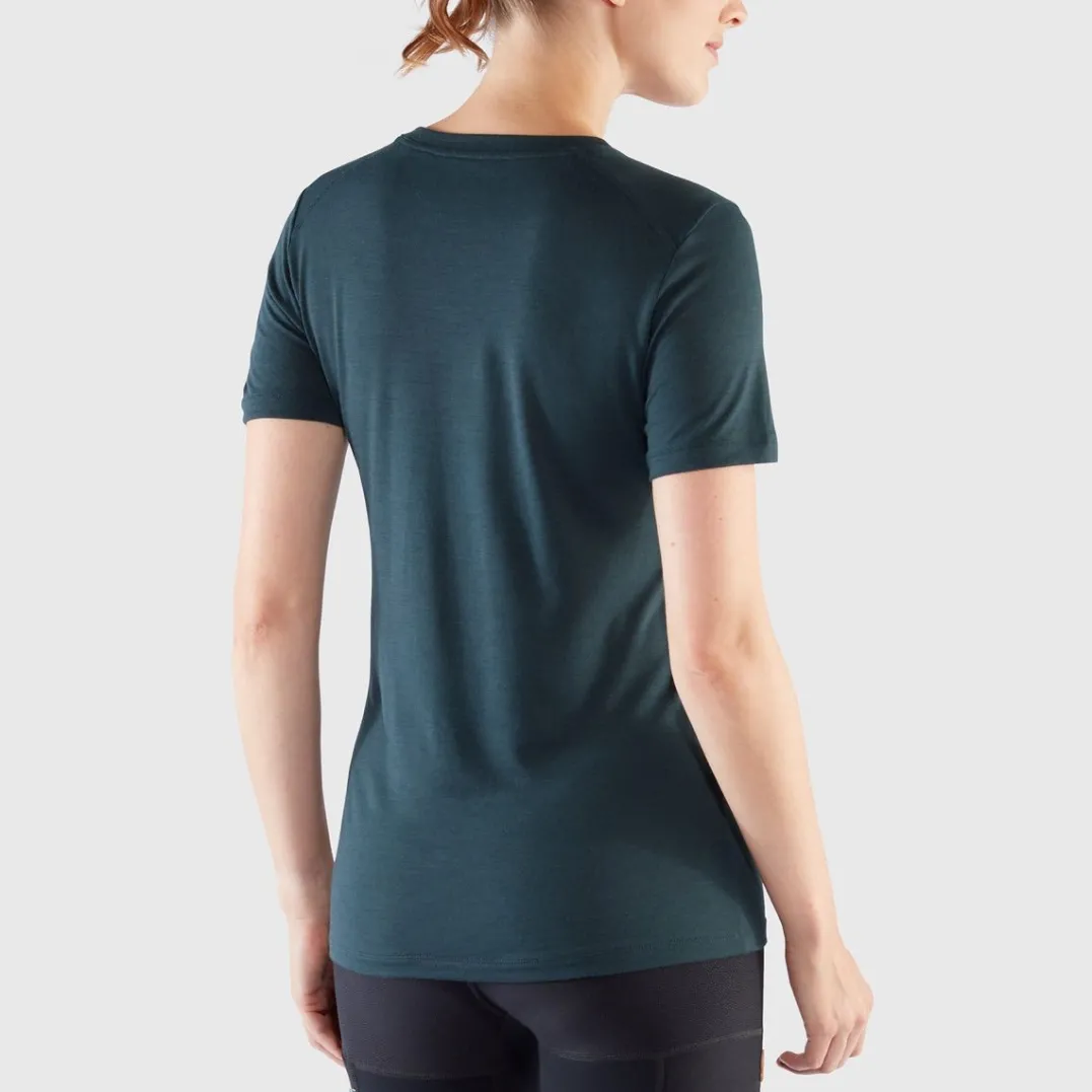 Fjällräven Women's Abisko Wool Fox SS Patina Green/Terracotta Brown
