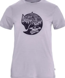Fjällräven Women's Abisko Wool Fox SS Lavender Mist- Dark Navy