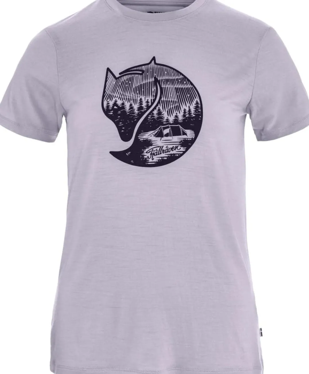 Fjällräven Women's Abisko Wool Fox SS Lavender Mist- Dark Navy