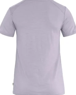 Fjällräven Women's Abisko Wool Fox SS Lavender Mist- Dark Navy