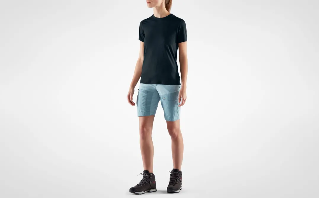 Fjällräven Women's Abisko Wool Short Sleeve Dark Navy