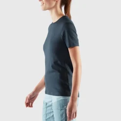 Fjällräven Women's Abisko Wool Short Sleeve Dark Navy