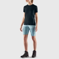 Fjällräven Women's Abisko Wool Short Sleeve Dark Navy