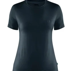 Fjällräven Women's Abisko Wool Short Sleeve Dark Navy