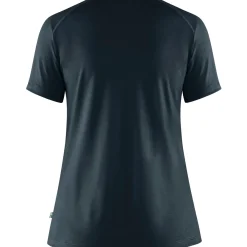 Fjällräven Women's Abisko Wool Short Sleeve Dark Navy