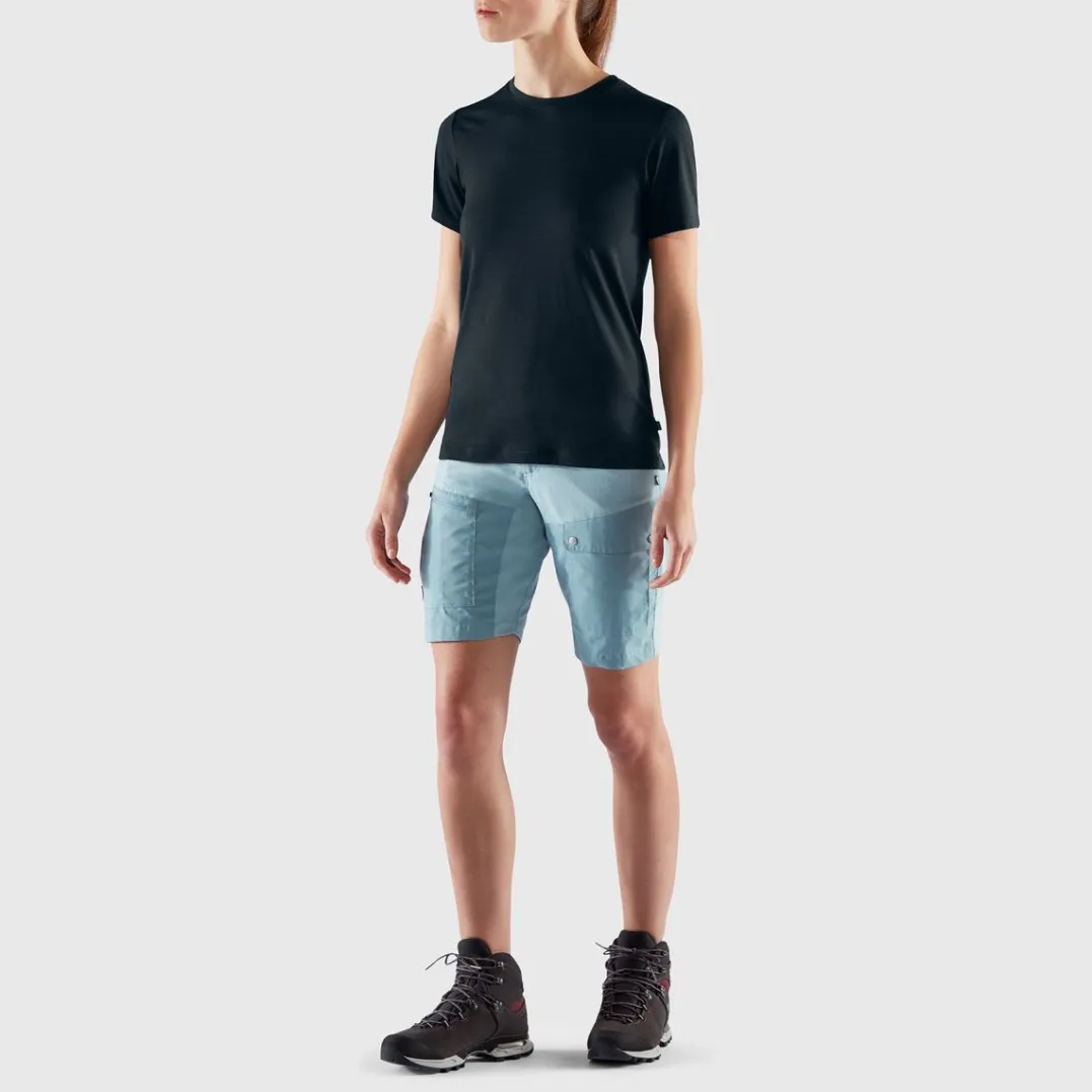 Fjällräven Women's Abisko Wool Short Sleeve Dark Navy